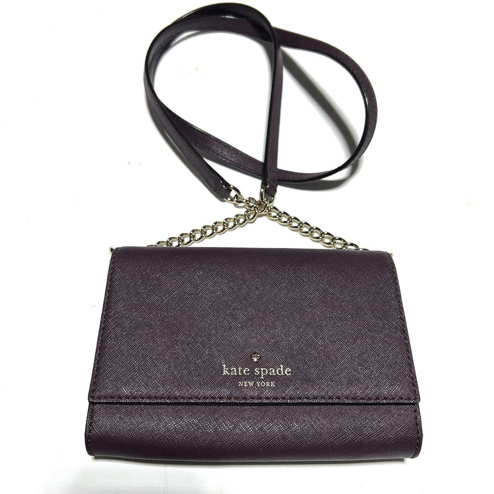 Kate Spade New York Cami crossbody Burgundy Saffiano Leather